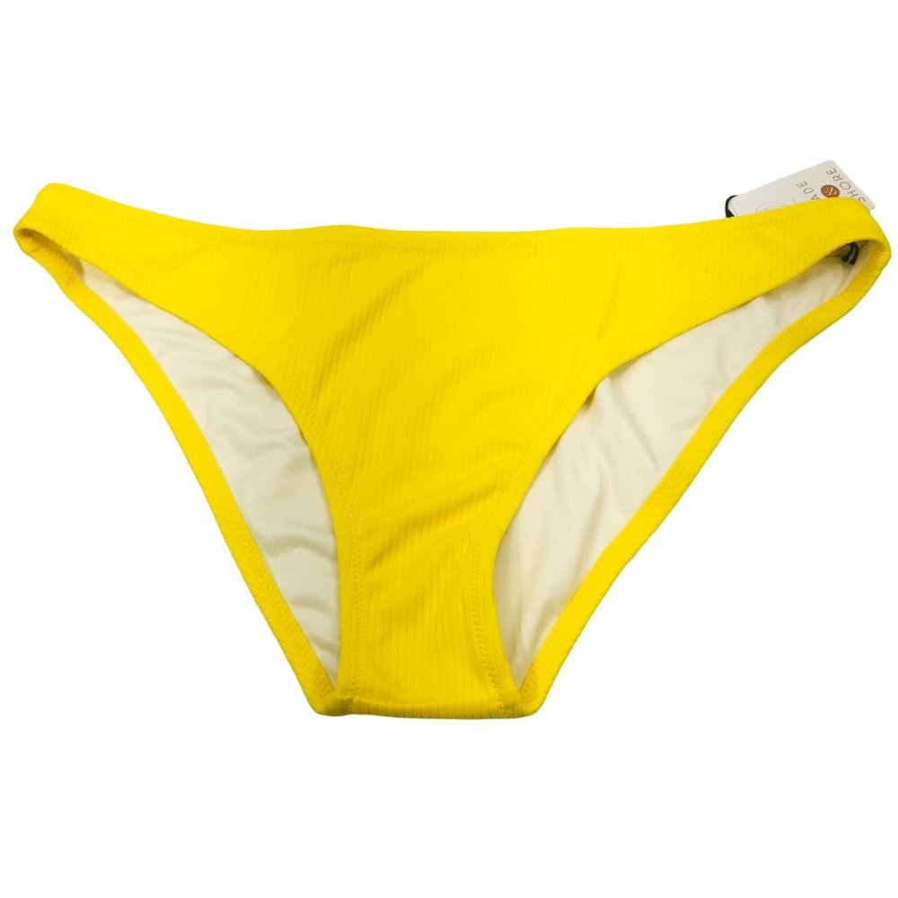 Shade And Shore Womens Sz Large 12-14 Low Coverage Cheeky Bikini Swim Bottom New
